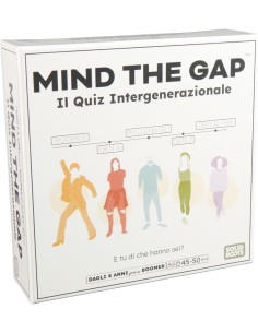 GIOCO  MIND THE GAP, GIOCO TRIVIA MULTIGENERAZIONALE, 2000 DOMANDE, 4+ GIOCATORI, 8+ ANNI