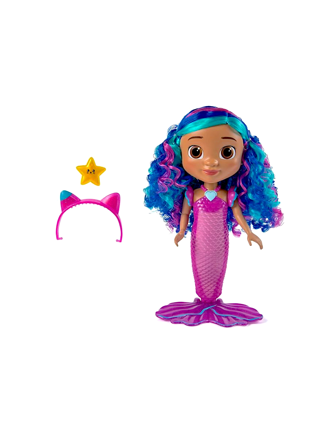 BAMBOLA GABBY SIRENA SING SHINE, IMPERMEABILE CON LUCI E SUONI, 3+ ANNI
