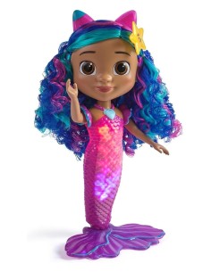 BAMBOLA GABBY SIRENA SING SHINE, IMPERMEABILE CON LUCI E SUONI, 3+ ANNI