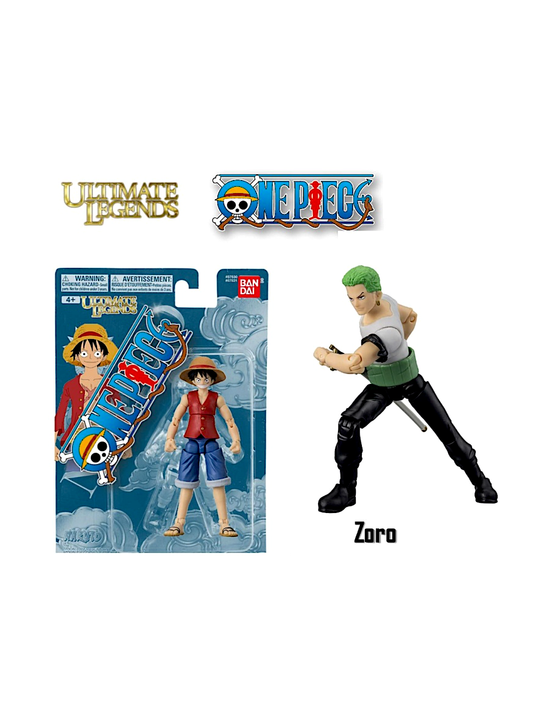 ONE PIECE  ZORO PERSONAGGIO 12CM