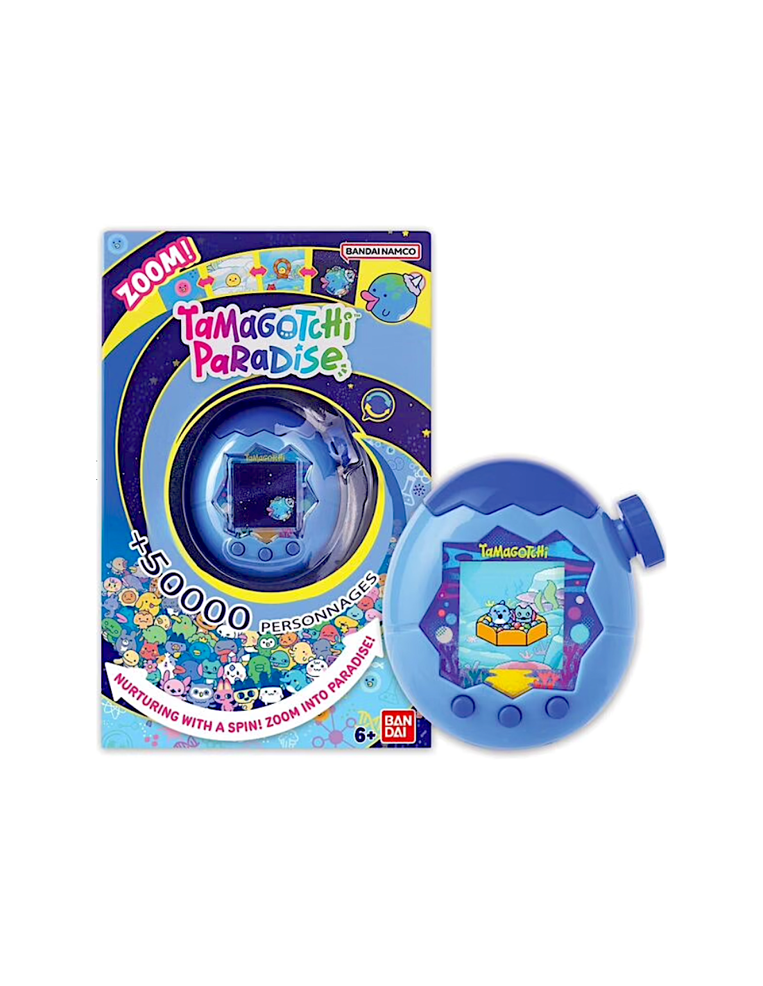 TAMAGOTCHI PARADISE AZZURRO, ANIMALE VIRTUALE, GIOCATTOLO INTERATTIVO, MODELLO AZZURRO