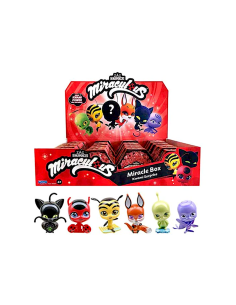 BANDAI, MIRACULOUS LADYBUG, SCATOLA A SORPRESA KWAMI, MIRACLE BOX, MINI ACTION FIGURE DA COLLEZIONE, ASSORTITO