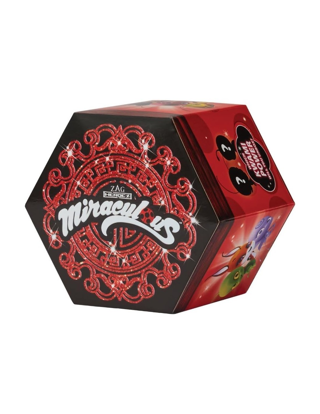 BANDAI, MIRACULOUS LADYBUG, SCATOLA A SORPRESA KWAMI, MIRACLE BOX, MINI ACTION FIGURE DA COLLEZIONE, ASSORTITO