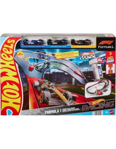HOT WHEELS RACING, CIRCUITO SPRINT FORMULA 1, SET PISTA 2 MODALITÀ, 3 VEICOLI F1 INCLUSI 2