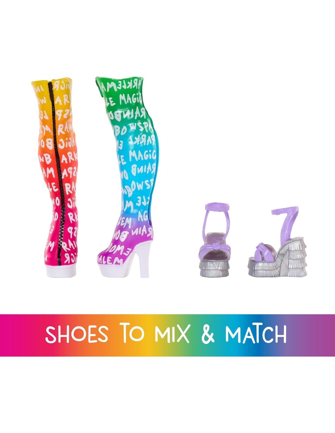 RAINBOW HIGH AMAYA ARMADIO ARCOBALENO, SET MODA, ACCESSORI INCLUSI