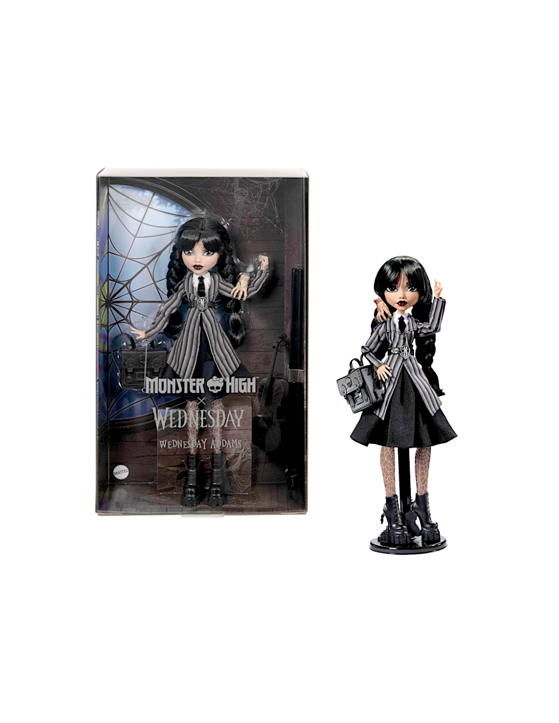 Bambola Monster High Wednesday Addams con Accessori