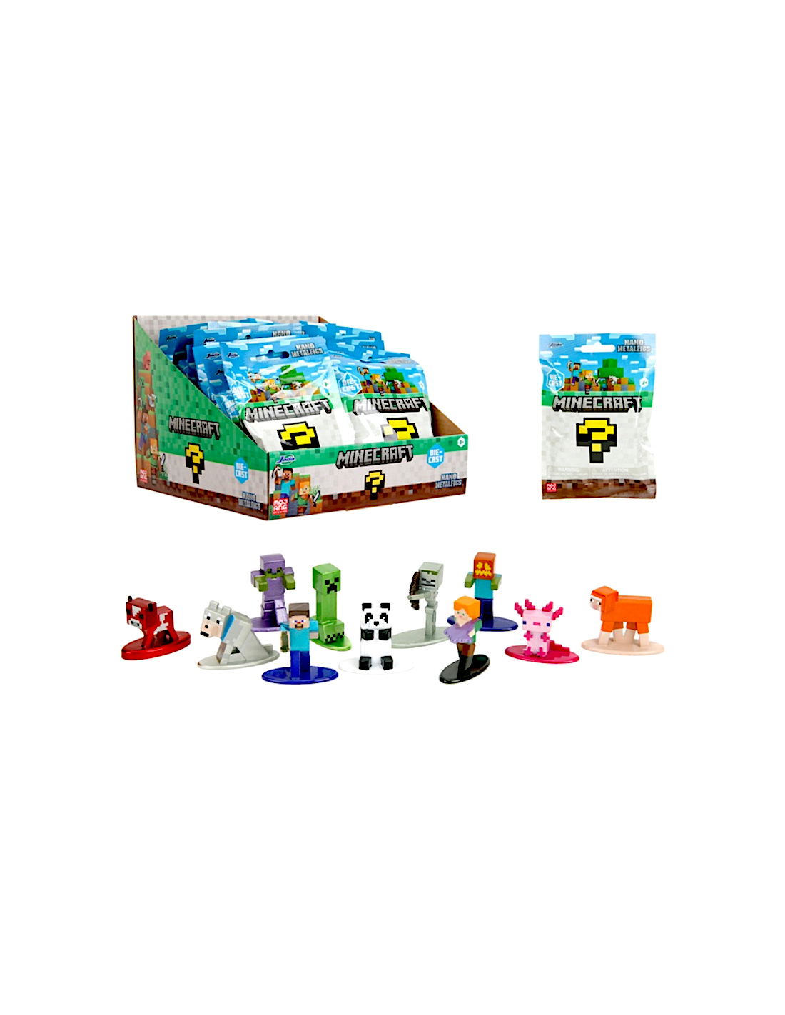 MINECRAFT PERSONAGGIO METALLO ASSORTITO