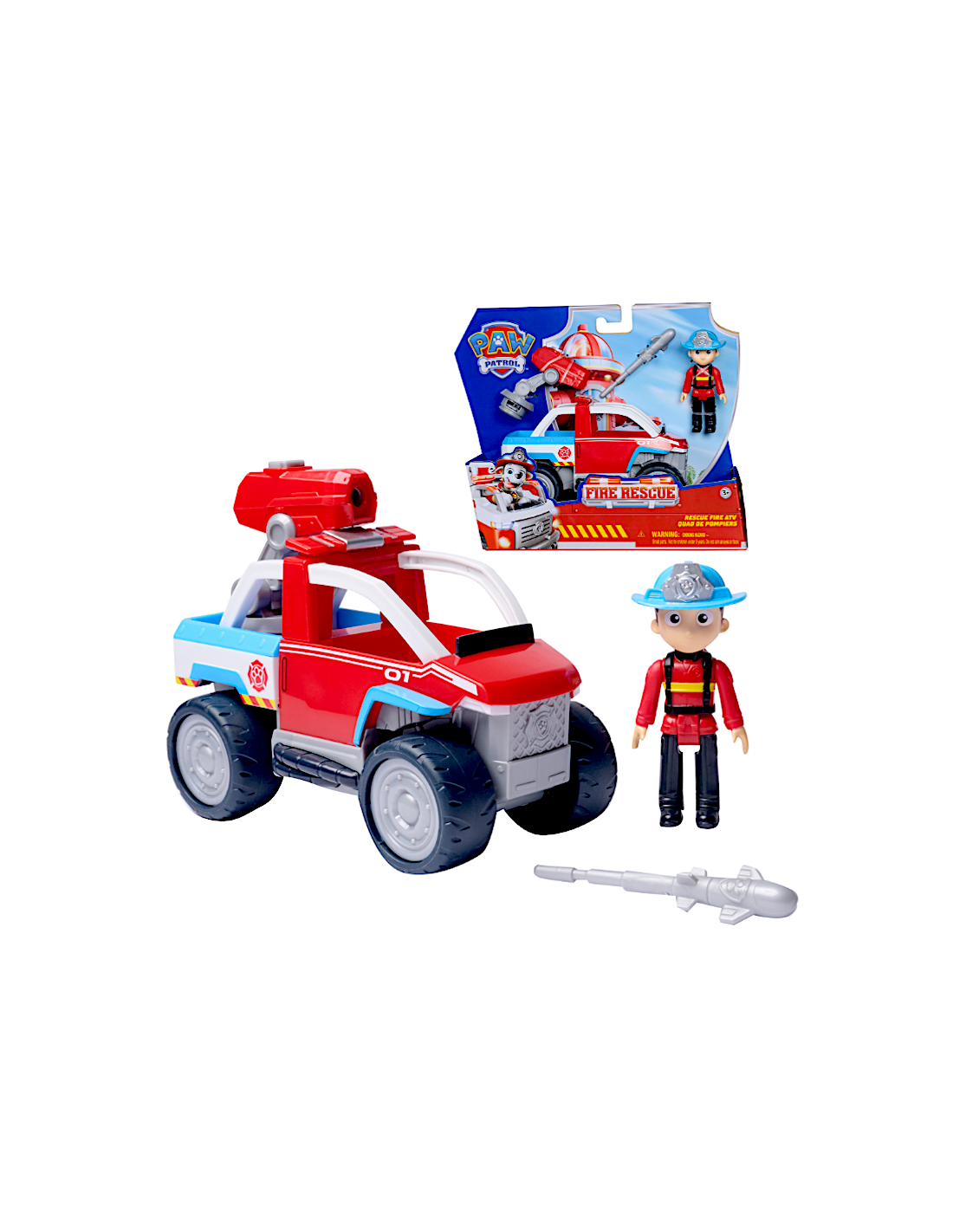 PAW PATROL  QUAD DEI POMPIERI CON PERSONAGGIO
