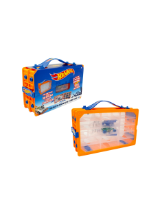 VALIGETTA HOTWHEELS PORTA AUTO CON 1 VEICOLO INCLUSO, CAPACITA' 30 AUTO