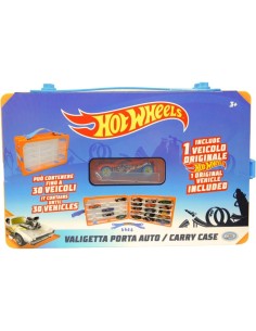 VALIGETTA HOTWHEELS PORTA AUTO CON 1 VEICOLO INCLUSO, CAPACITA' 30 AUTO 2