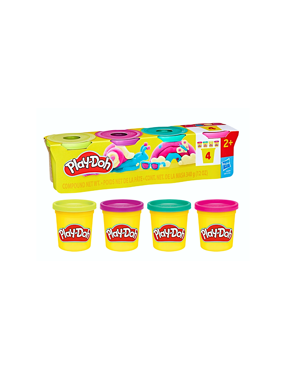 PLAYDOH G0512 SET 4 VASETTI ASSORTITI