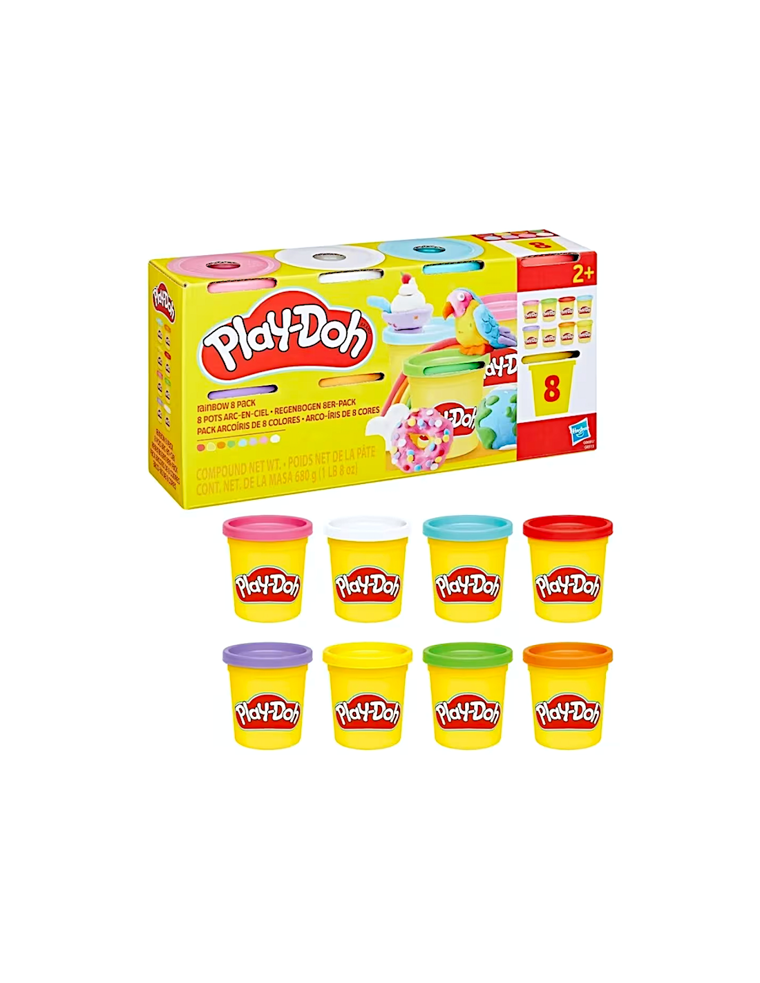 PLAYDOH G0513 SET 8 VASETTI ASSORTITO