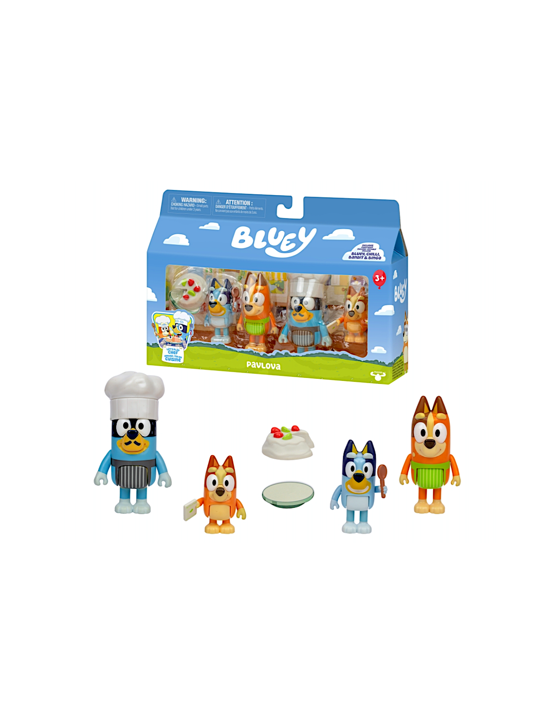 BLUEY 080029 SET 4 PERSONAGGI ARTICOLATI