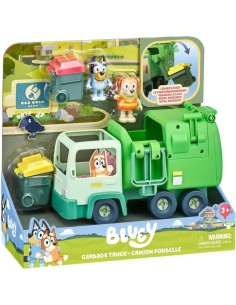 BLUEY  CAMION NETTEZZA URBANA CON FIGURE ED ACCESSORI, GIOCO PER BAMBINI