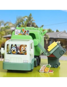 BLUEY  CAMION NETTEZZA URBANA CON FIGURE ED ACCESSORI, GIOCO PER BAMBINI