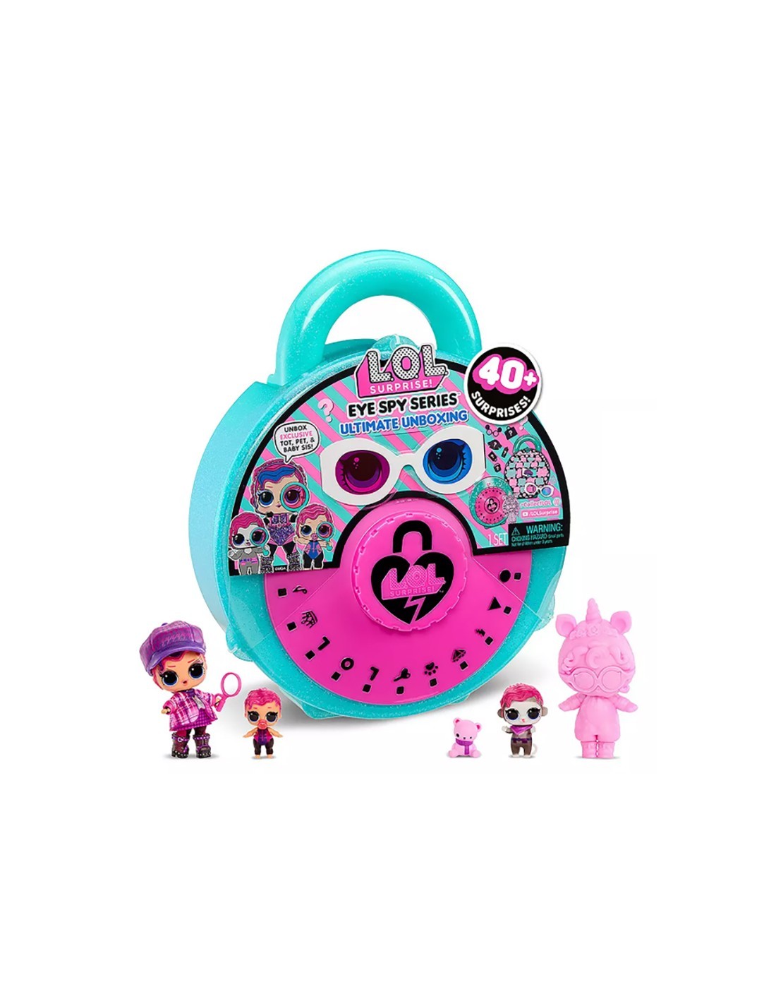 LOL SURPRISE EYE SPY ULTIMATE UNBOXING, 3 BAMBOLE ESCLUSIVE, CONFEZIONE CON LUCCCHETTO GIGANTE, 40+ SORPRESE DA SCOPRIRE