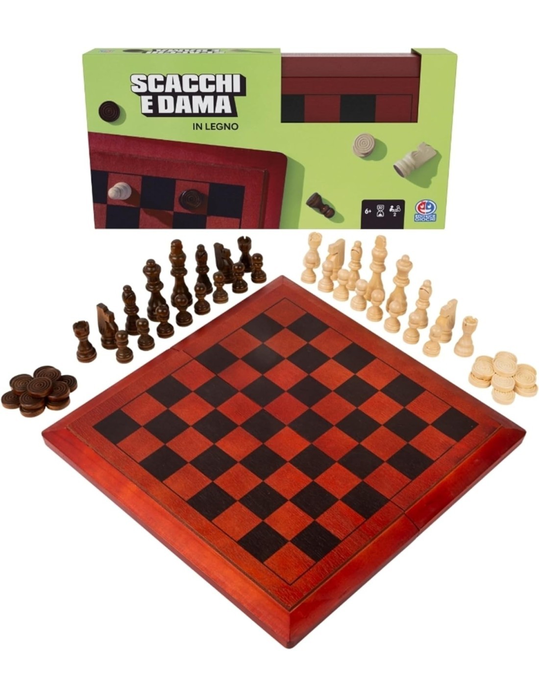 SCACCHI & DAMA 6036101 LEGNO su TreG Ingrosso