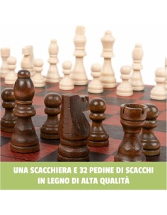 SCACCHI & DAMA 6036101 LEGNO su TreG Ingrosso