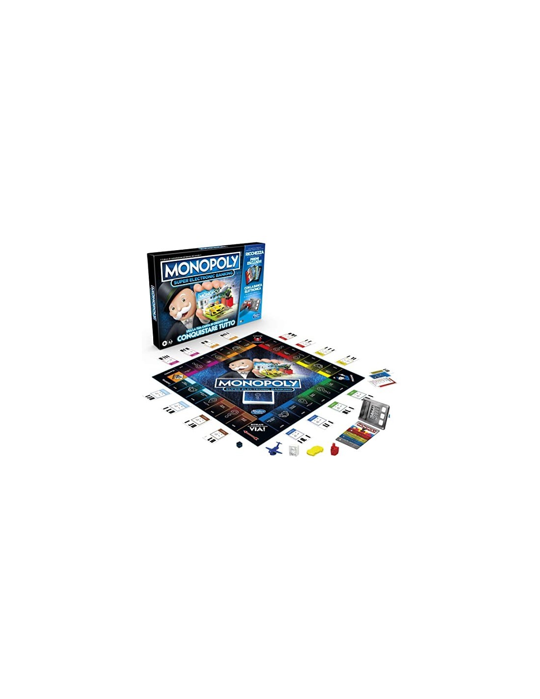 GIOCO E8978 MONOPOLY SUPER ELECTRONIC BANKING su TreG Ingrosso