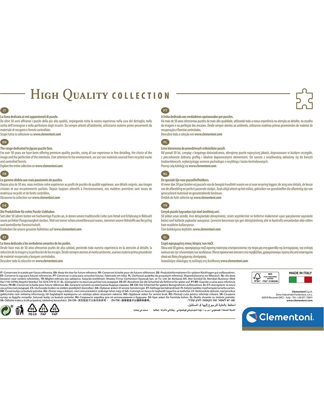 PUZZLE 1000PZ TOWER BRIDGE 39674