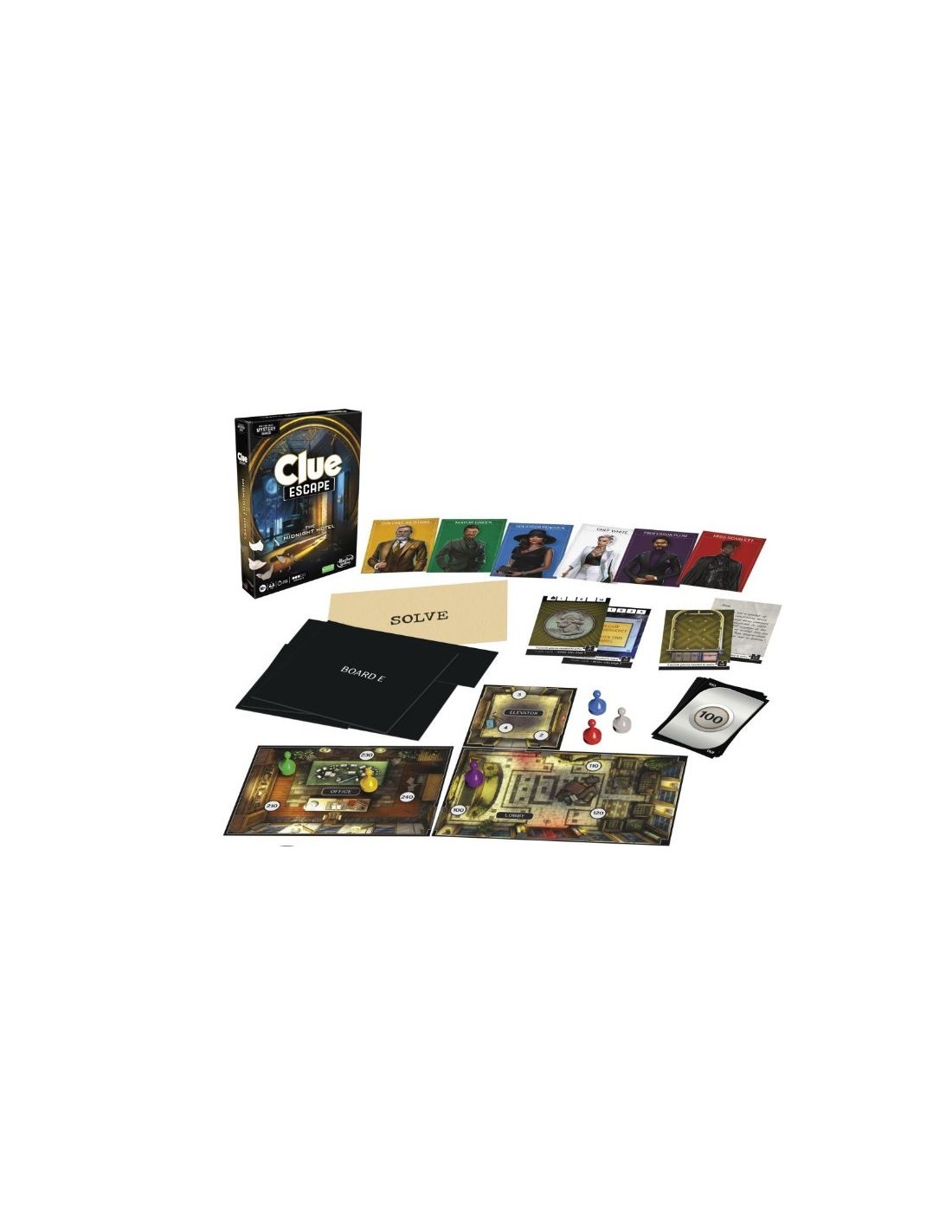 GIOCO F6417 CLUEDO ESCAPE HOTEL BLACK