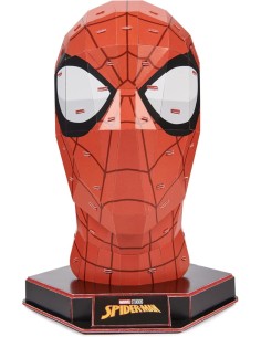 4D Puzzle Marvel Spider-Man, Kit Modellismo 3D da 82 Pezzi con Supporto, Decorazione da Tavolo Spider-Man, 12+ Anni