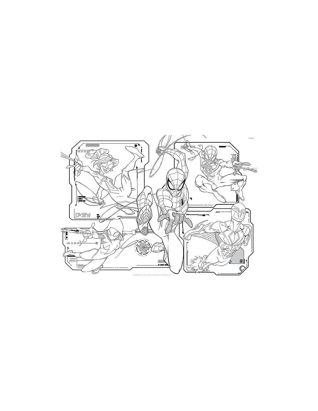 Marvel Puzzle DF Maxi Floor 108 Pezzi Spiderman - Puzzle Double Face