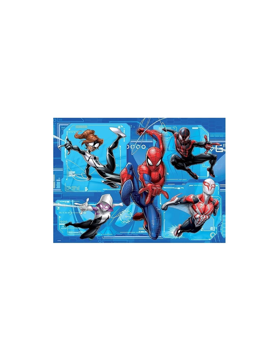 Marvel Puzzle DF Maxi Floor 108 Pezzi Spiderman - Puzzle Double Face