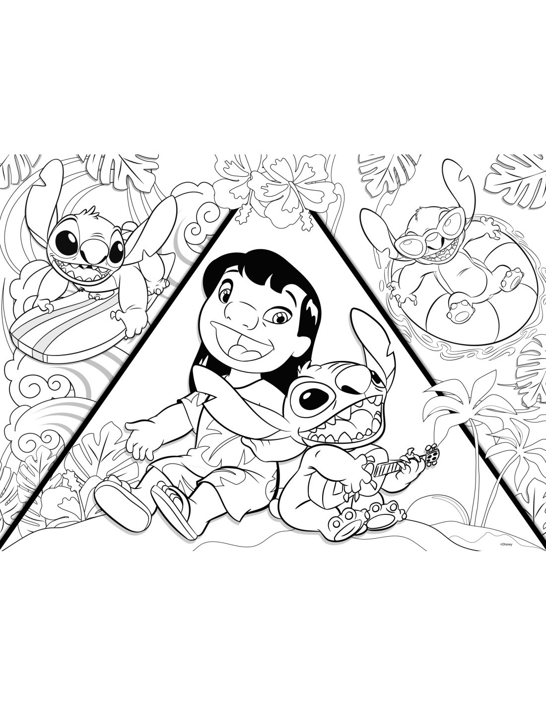 STITCH MAXIPUZZLE 150 PZ, LISCIANI, PUZZLE BAMBINI, DISNEY, LILO & STITCH