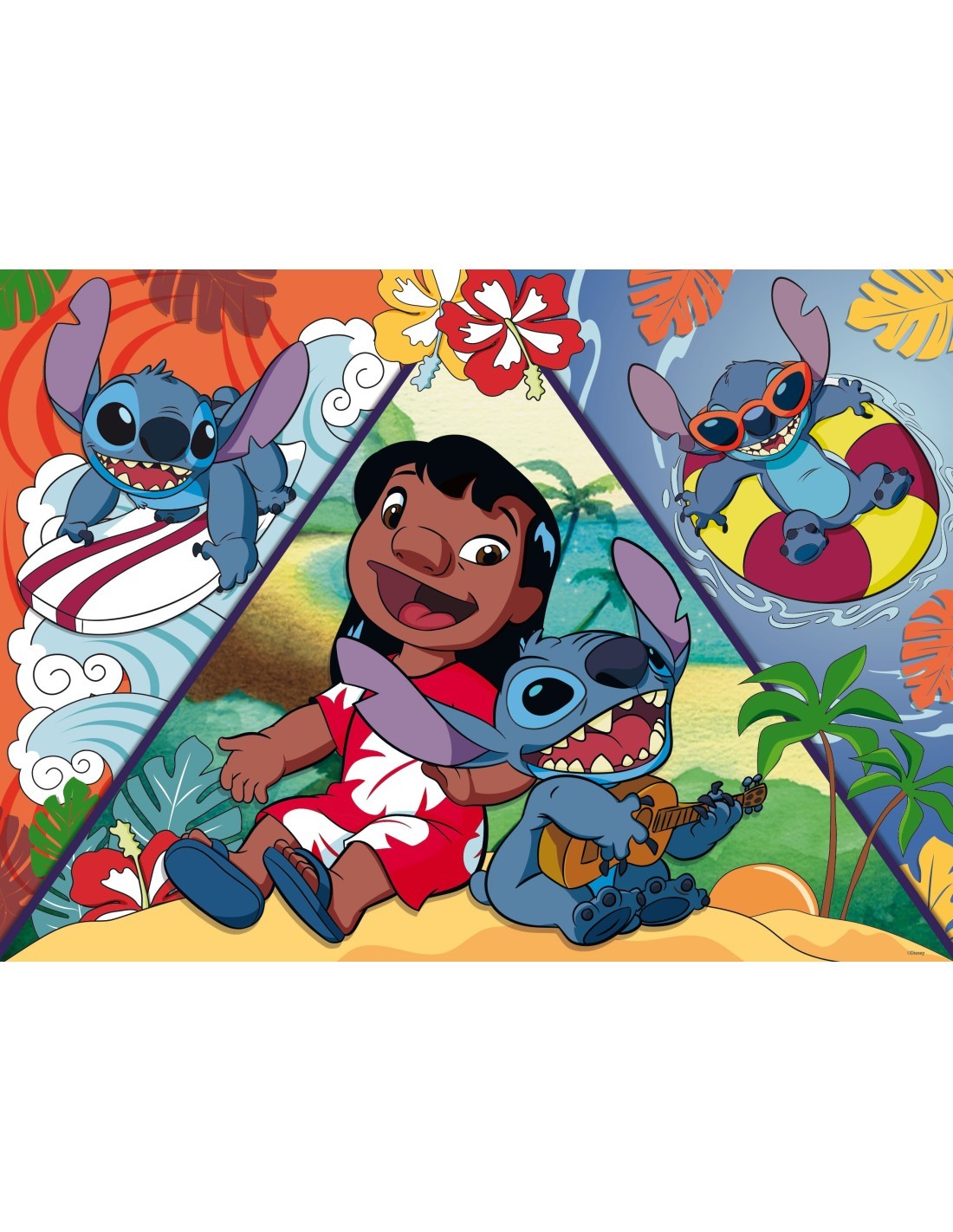 STITCH MAXIPUZZLE 150 PZ, LISCIANI, PUZZLE BAMBINI, DISNEY, LILO & STITCH