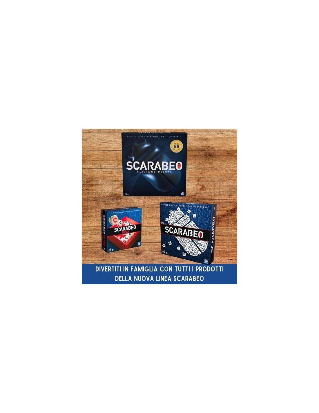 Scarabeo Classico Edizione 2023 Gioco da Tavolo di Parole Spin Master Editrice Giochi 8+