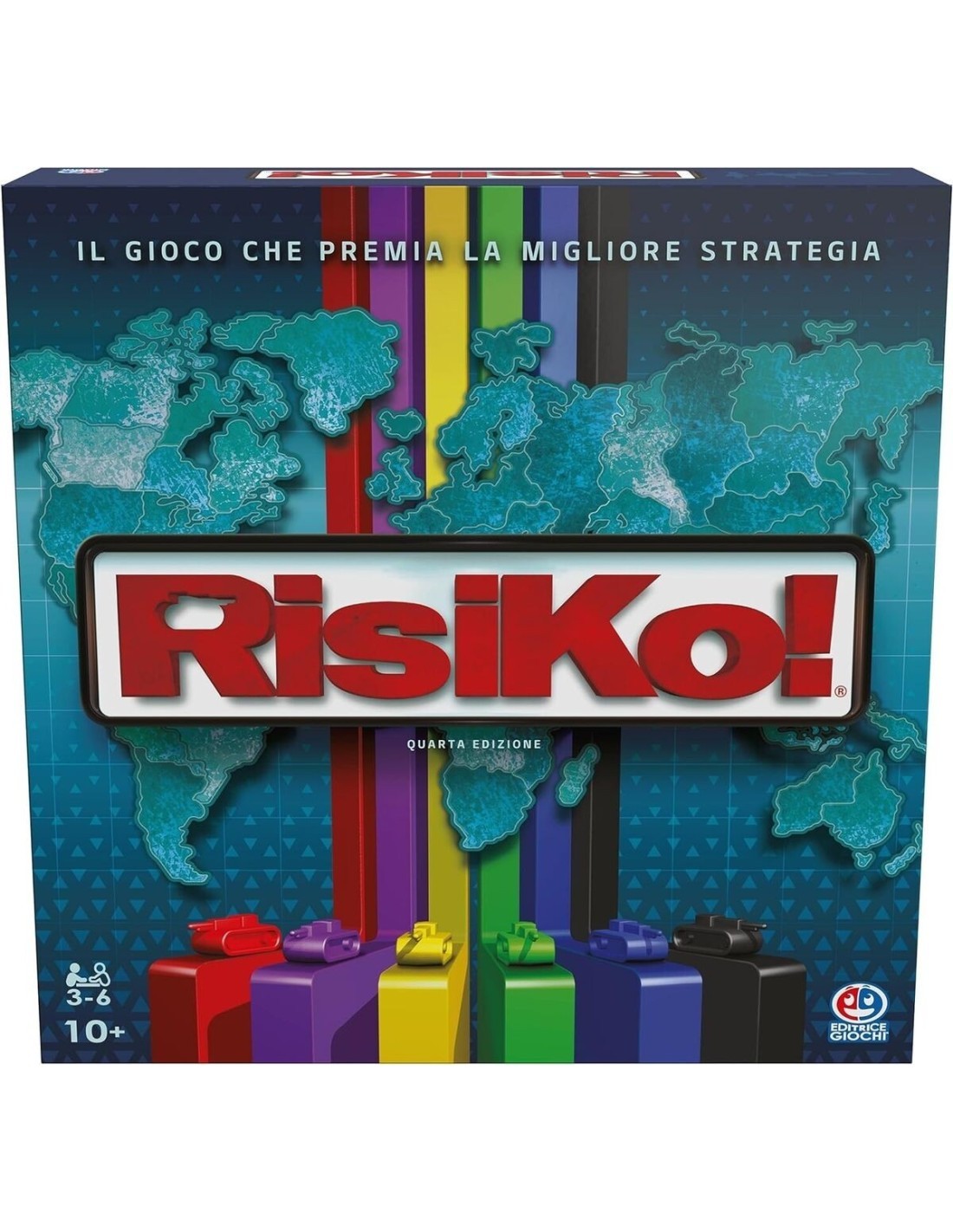 Editrice Giochi Risiko, Giochi da Tavolo di Strategia, Edizione 2023, per 3-6 Giocatori, Adatto per Famiglia e Amici, 10+ Anni