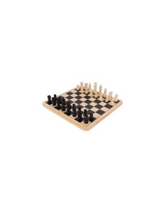 Scacchiera 3 in 1, Scacchi Dama e Tris, scacchiera in legno, giochi da tavolo classici, per bambini e famiglie, 6 anni+