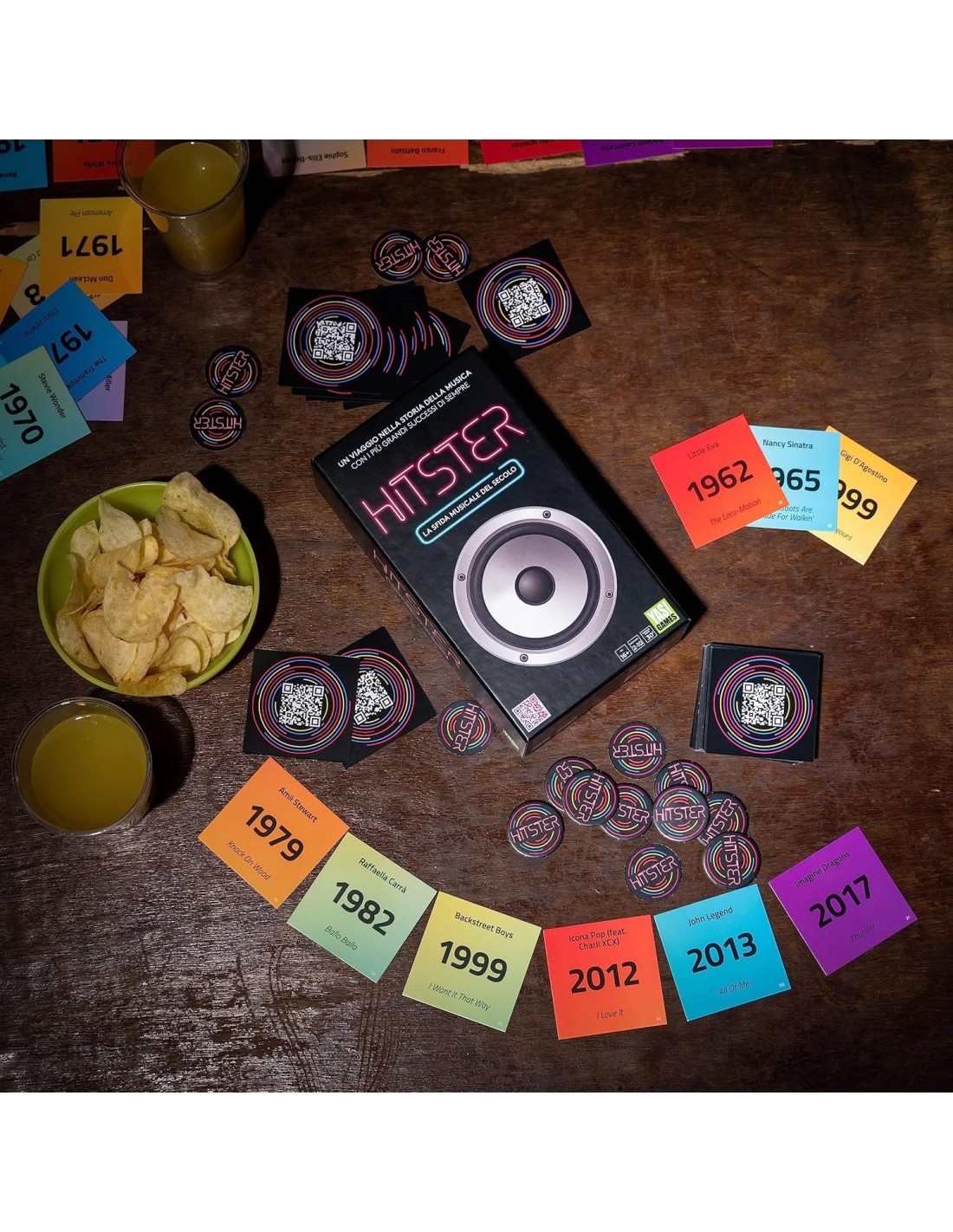 Hitster – Gioco da Tavolo Musicale, Party Game con 300 Hit Musicali