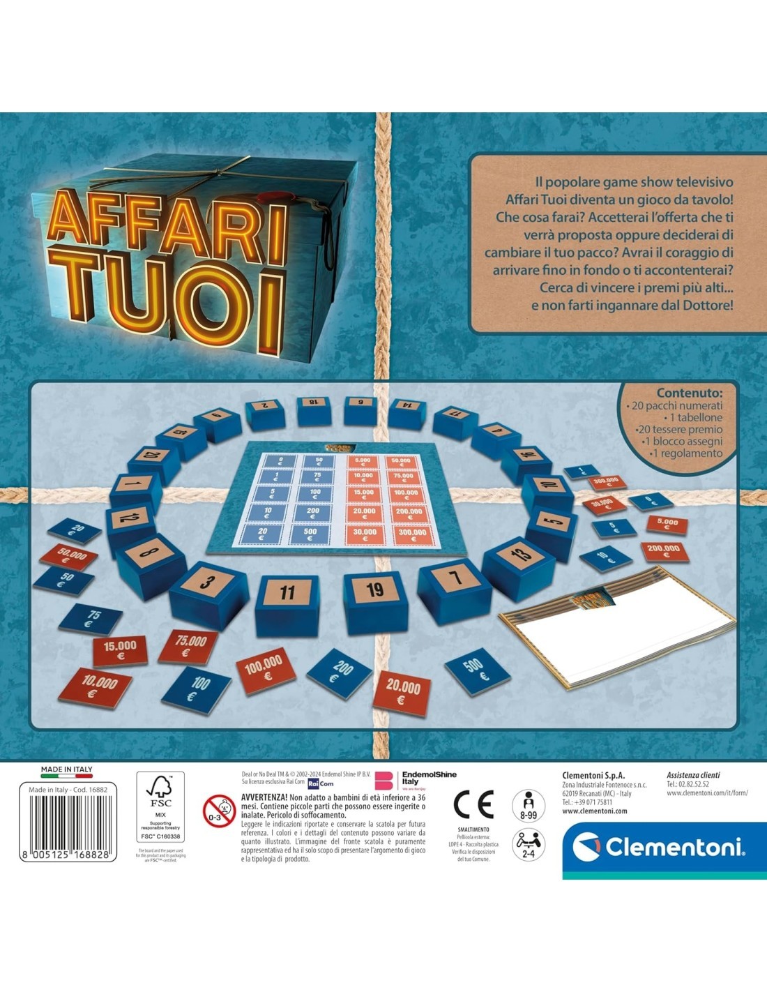 CLEMENTONI GIOCO AFFARI TUOI, GIOCO DELLA TV