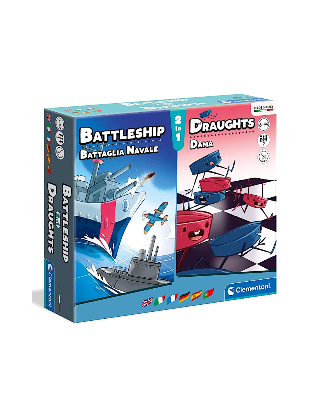 GIOCO 2IN1 16576 BATTAGLIA NAVALE / DAMA