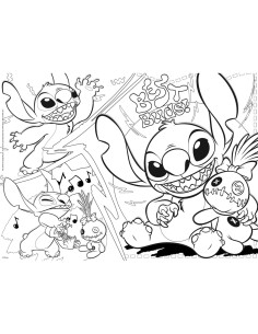 STITCH MAXIPUZZLE 24 PZ, LISCIANI, PUZZLE BAMBINI, DISNEY, LILO & STITCH 2