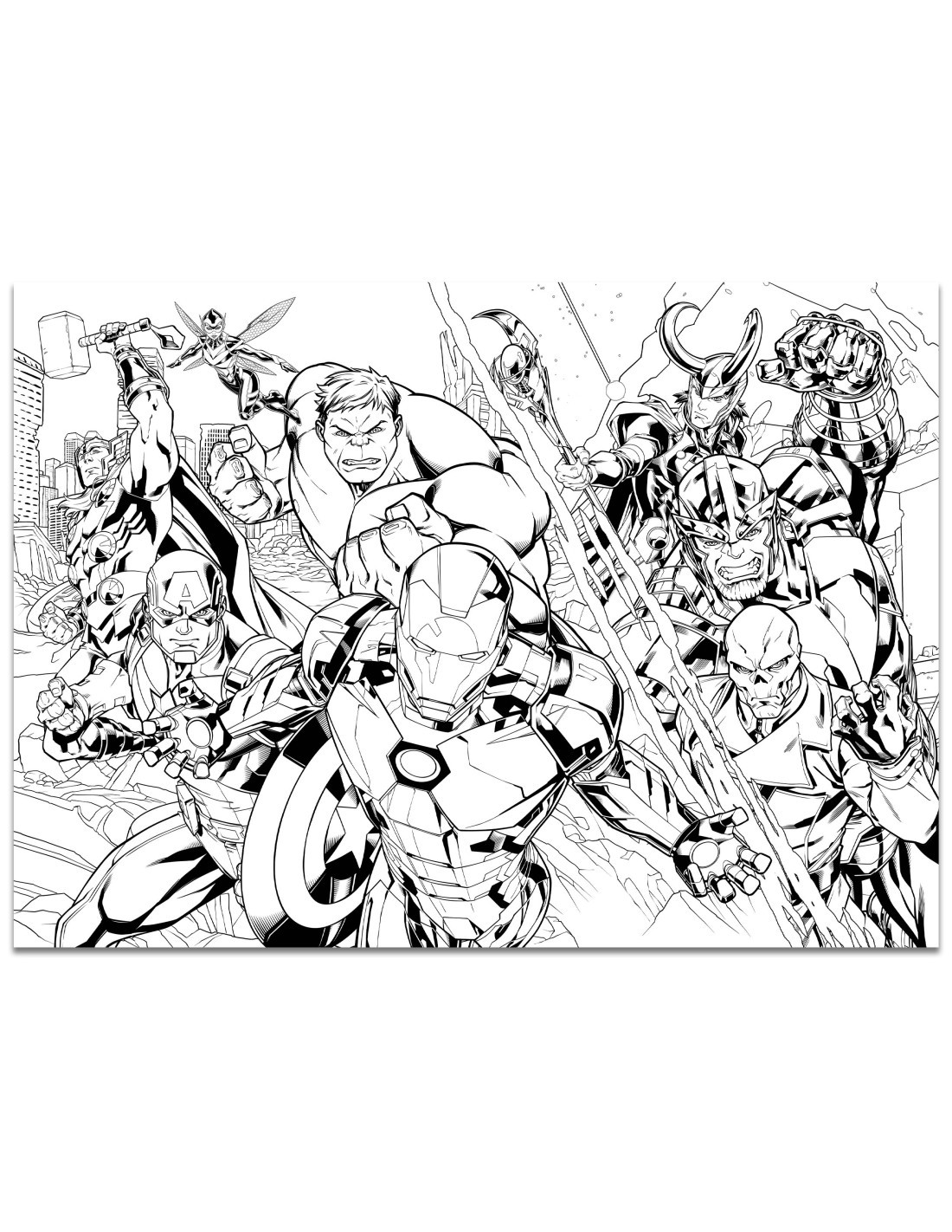 Marvel Puzzle Df Maxi Floor 108 Avengers