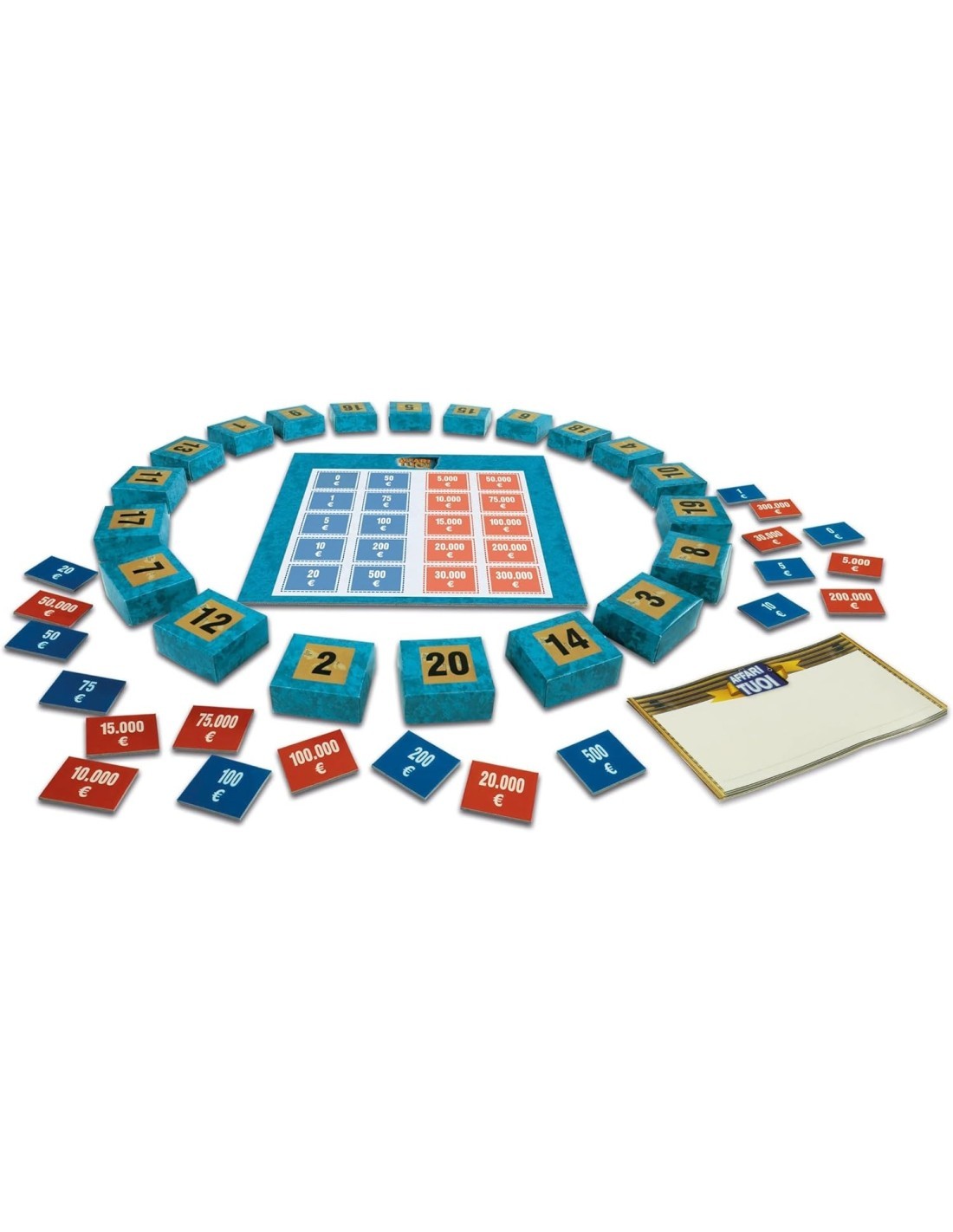 Affari tuoi Pocket Clementoni – Gioco da tavolo tascabile 8+ anni con 20 pacchi e tabellone