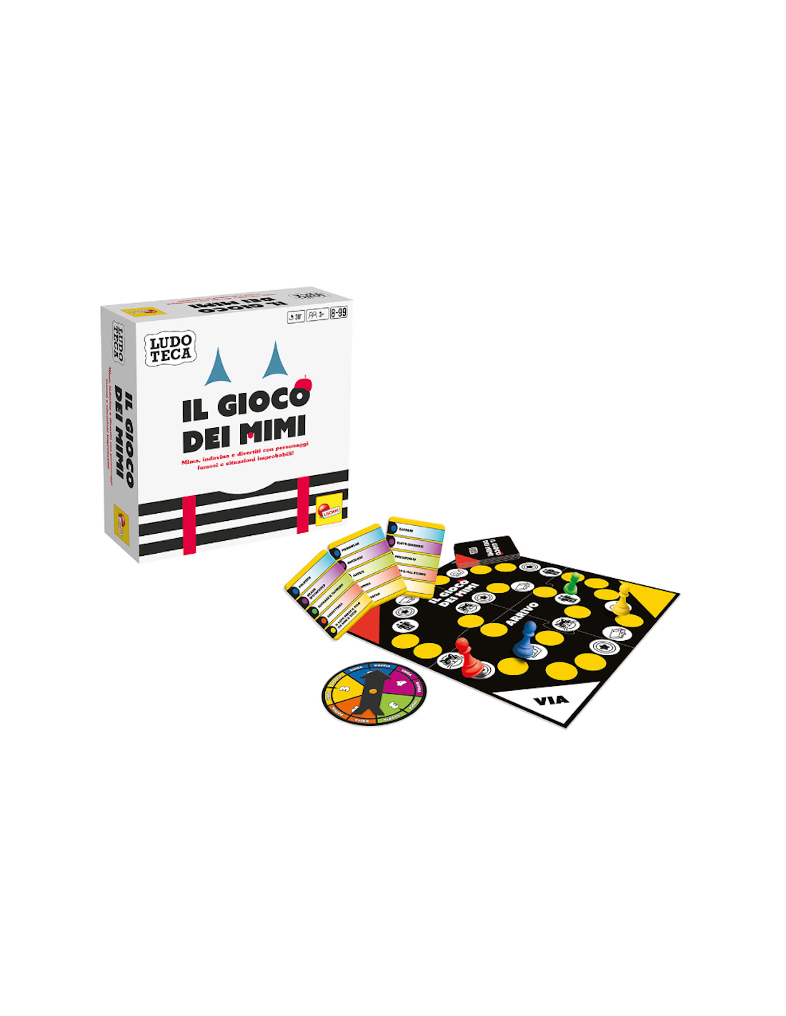 LUDOTECA 110469 IL GIOCO DEI MIMI GIOCO DA TAVOLO, CARTE E PEDINE