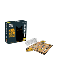 LUDOTECA SOSPETTO, GIOCO DA TAVOLO, CARTE E PEDINE, TABELLONE E GETTONI