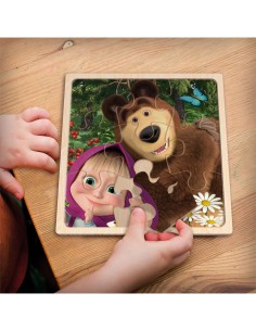MASHA ORSO PUZZLE LEGNO 9PZ