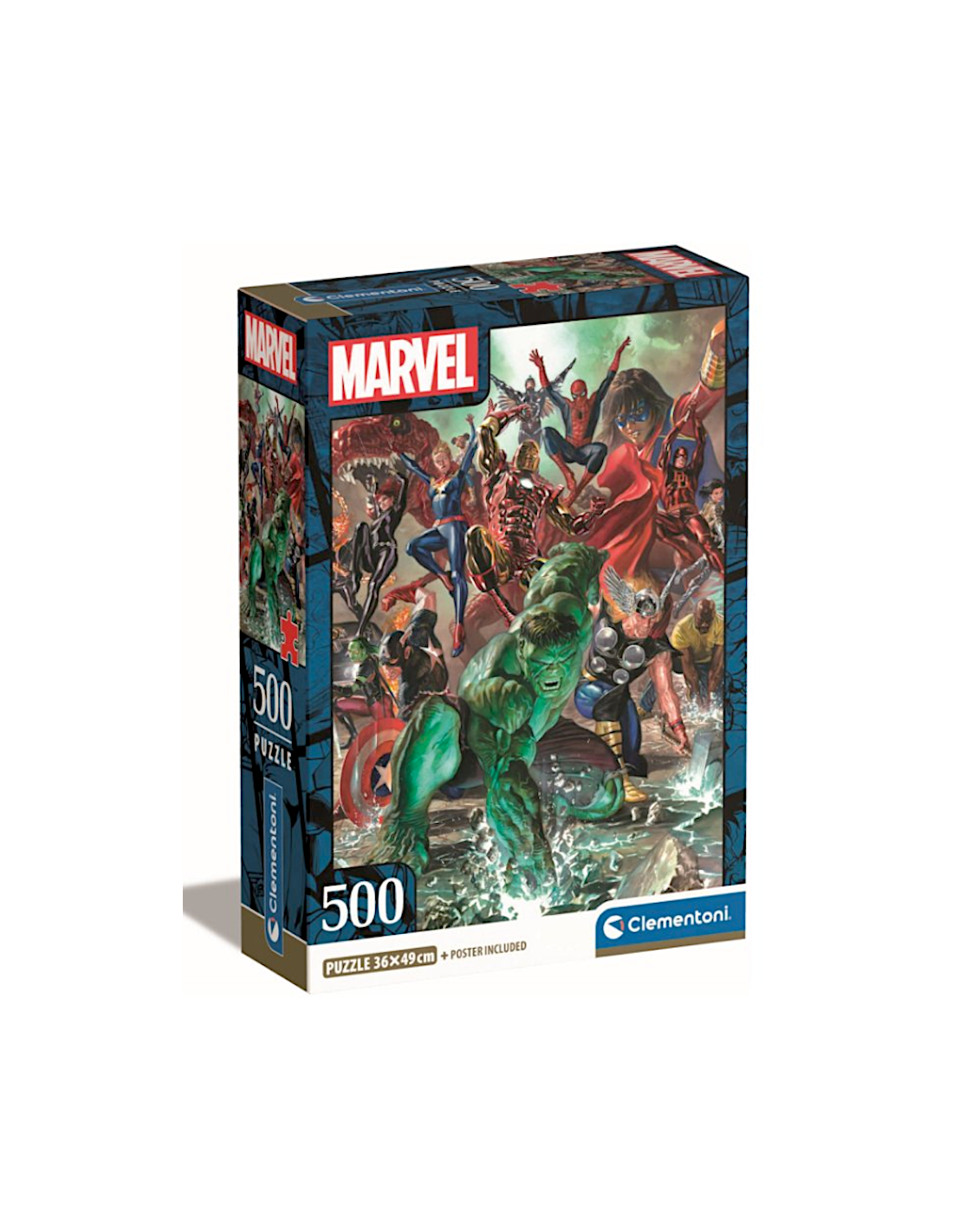 PUZZLE 500PZ CLEMENTONI CON POSTER SUPEREROI MARVEL 35546