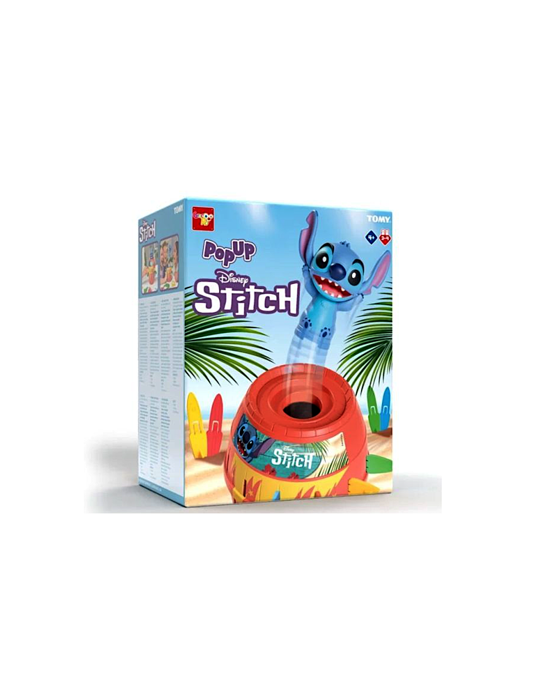 Stitch Pop‑Up Disney – Gioco da Tavolo Interattivo con Barile e Tavole da Surf
