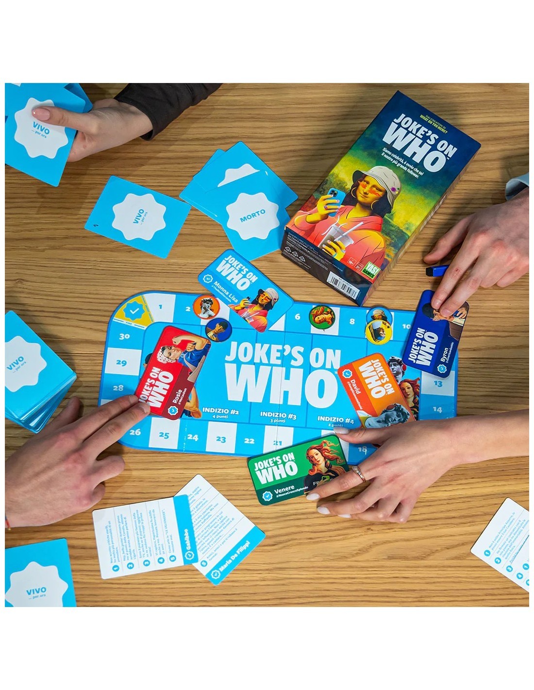Joke’s On Who – Gioco da Tavolo Party Indovina il Personaggio in Stile Social