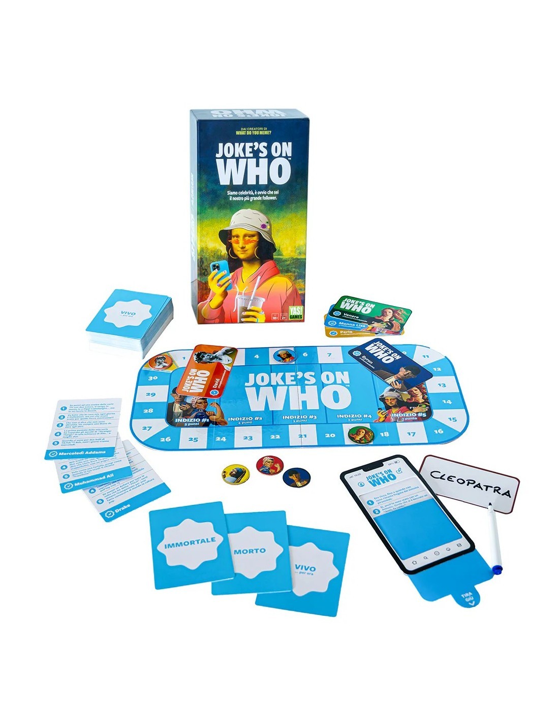 Joke’s On Who – Gioco da Tavolo Party Indovina il Personaggio in Stile Social