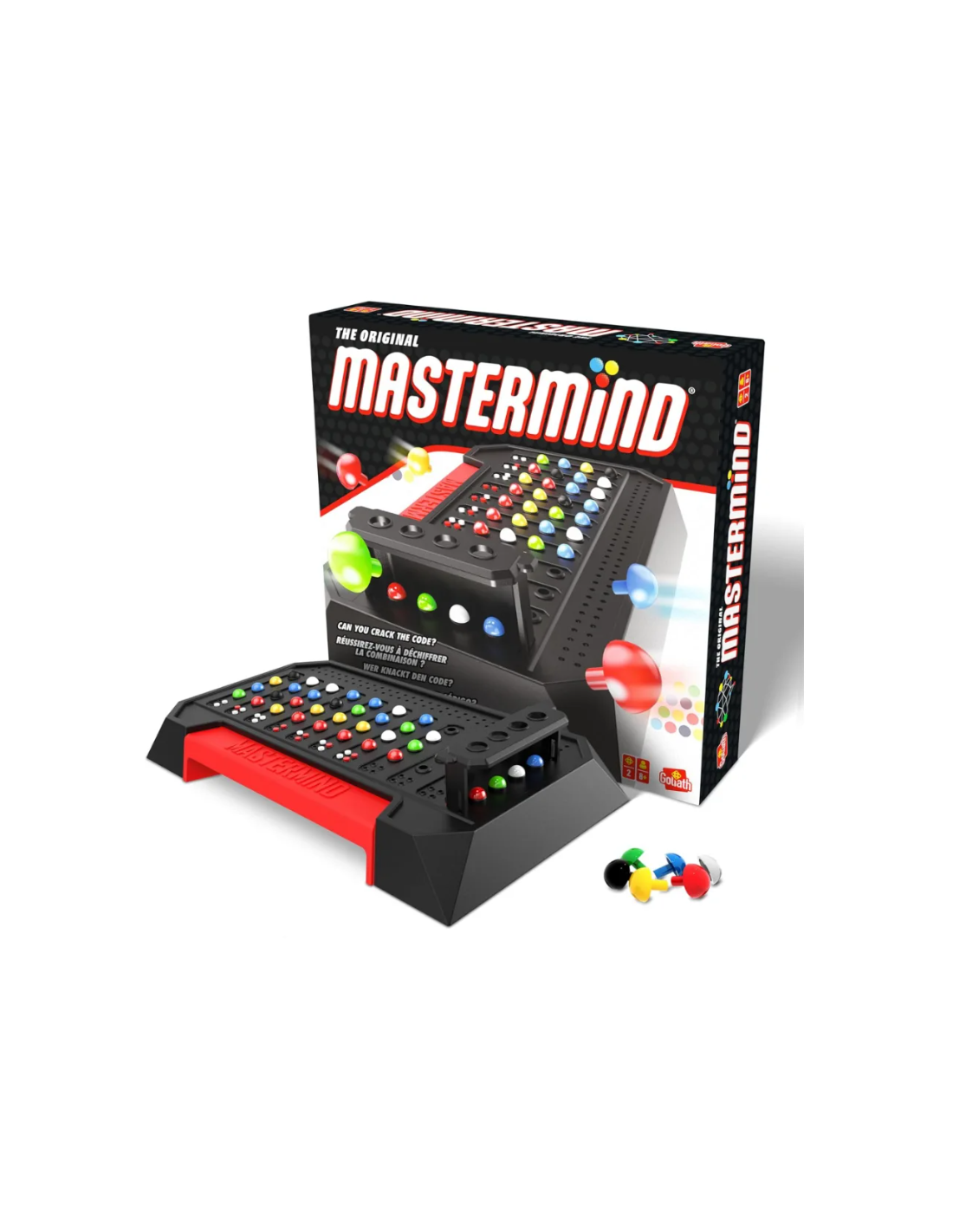 MASTERMIND CLASSIC, GIOCO DA TAVOLO, INDOVINA IL CODICE SEGRETO, DAI 8 ANNI, PER BAMBINI E ADULTI