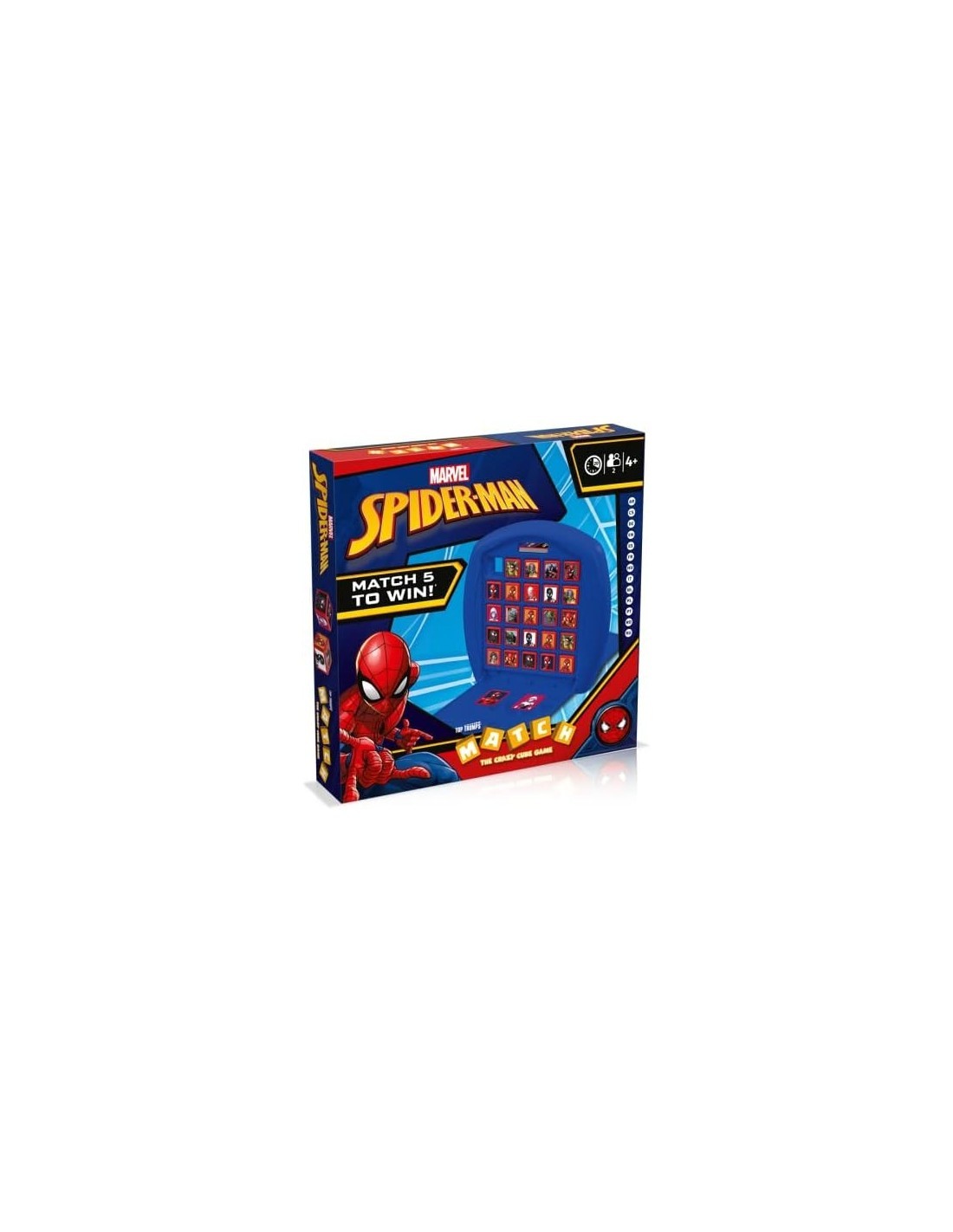 Top Trumps Match Spiderman – Gioco da Tavolo Marvel 2+ Giocatori, Età 4+