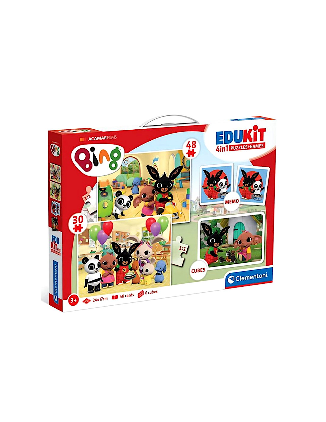 Clementoni Edukit 4 in 1 Bing - Gioco Educativo per Bambini