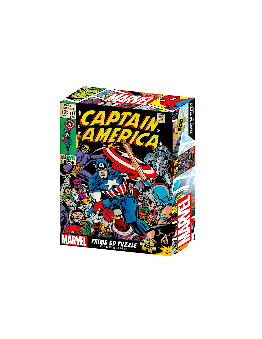 CAPITAN AMERICA PUZZLE 3D 300PZ MARVEL, GIOCO DI COSTRUZIONE, COLLEZIONABILE